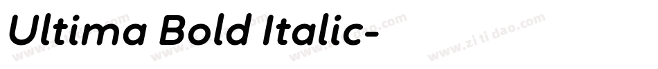 Ultima Bold Italic字体转换